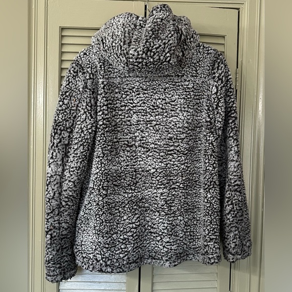 Thread + Supply Fur Sherpa Hoodie Jacket Size Med - Picture 2 of 2